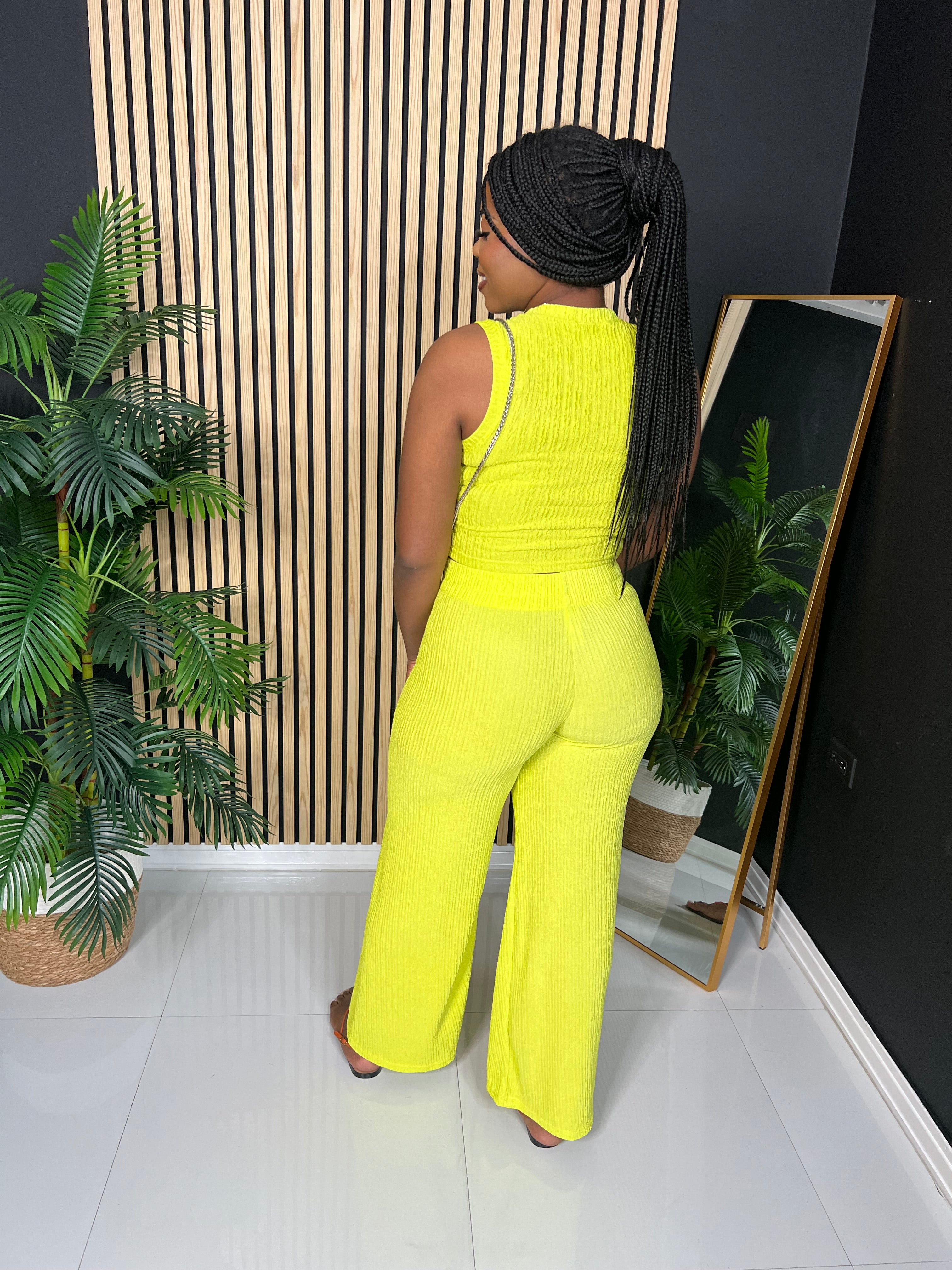 Chill Pants Set (Lime)