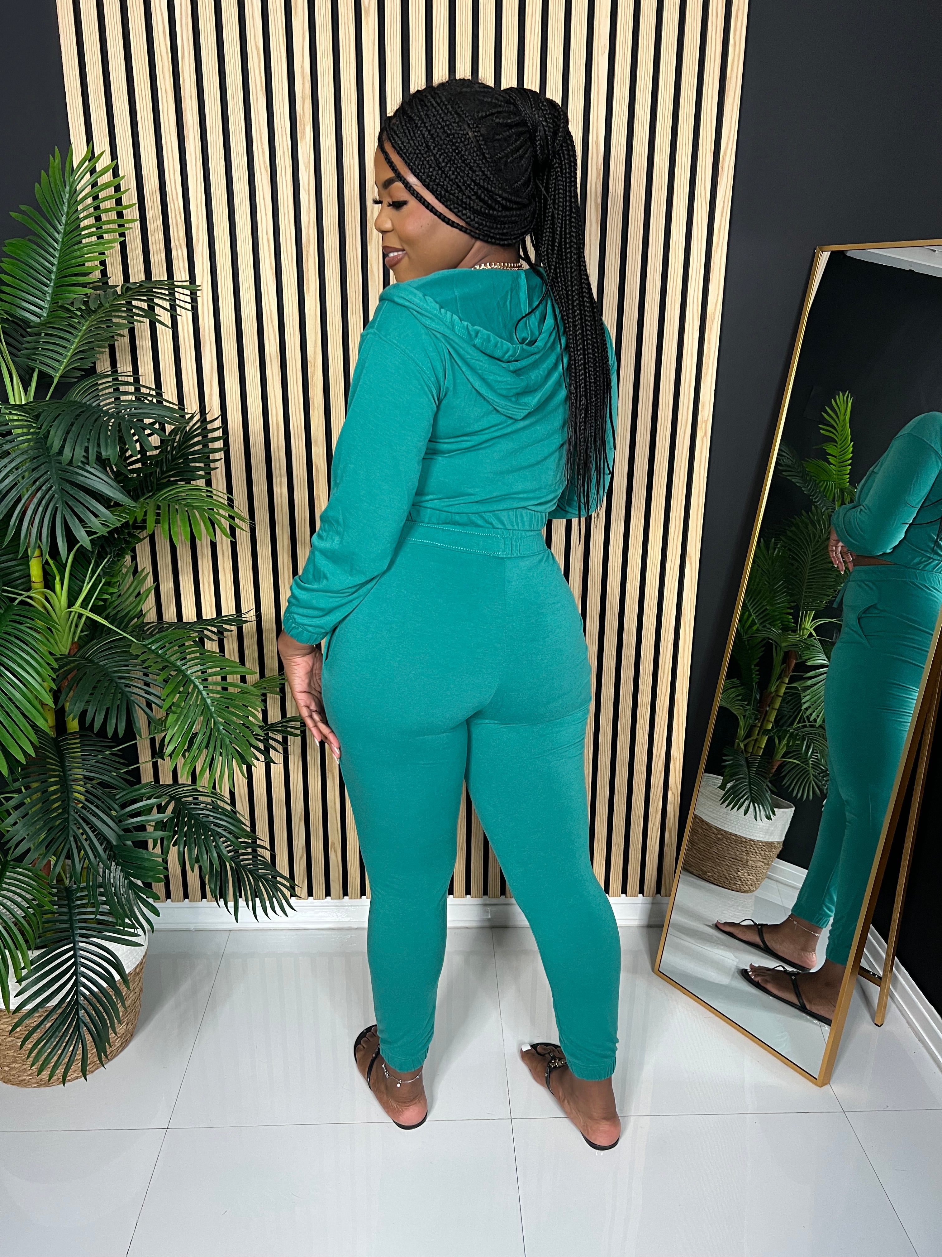 Comfy Classic Joggers Set (Teal Green)