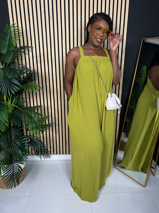 Effortless Jumpsuit (Deep Lime)