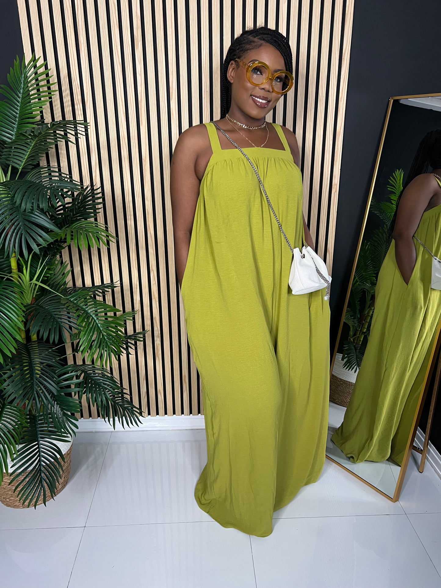 Effortless Jumpsuit (Deep Lime)