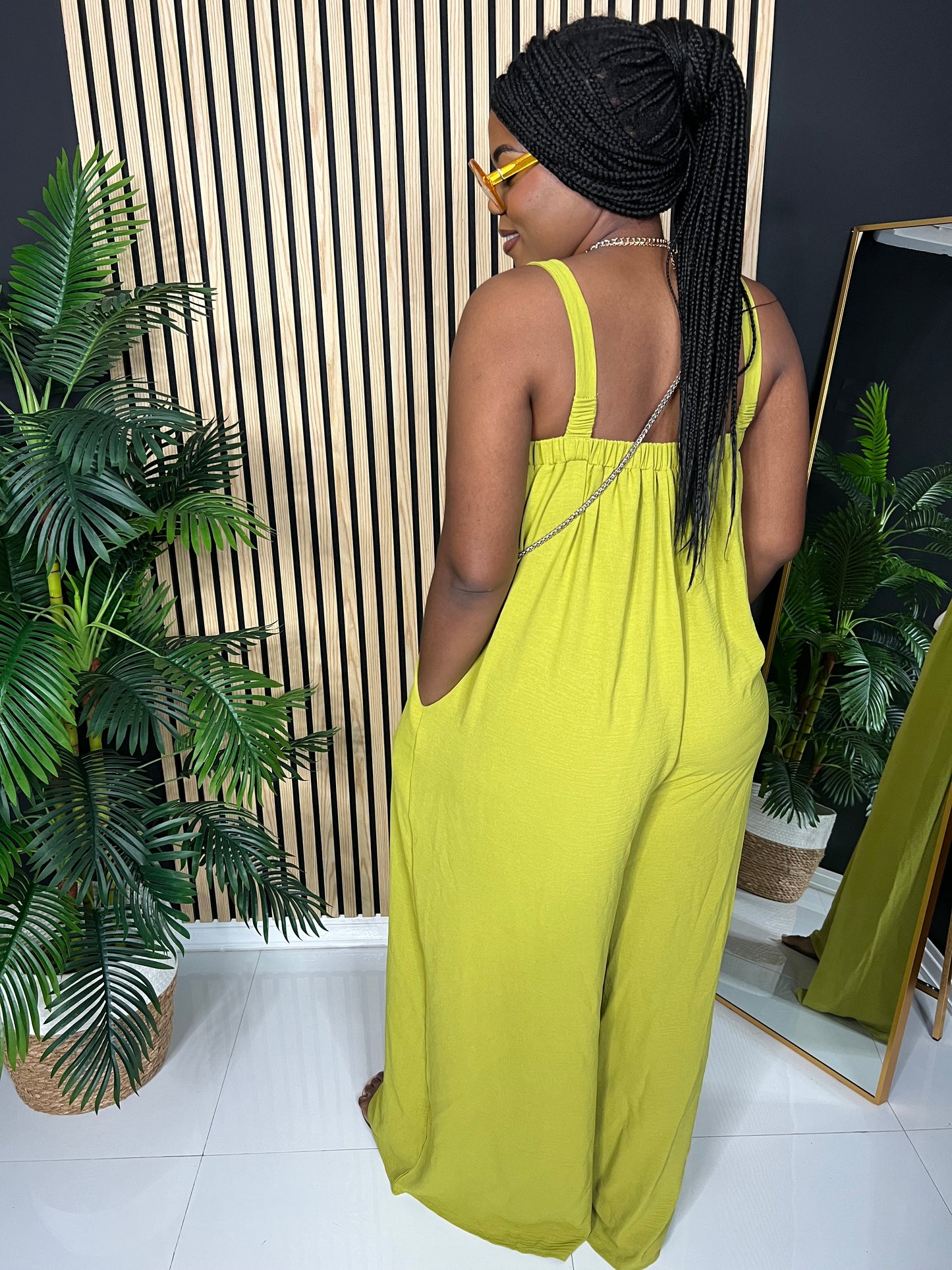 Effortless Jumpsuit (Deep Lime)