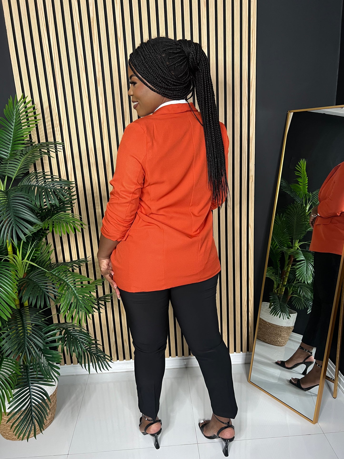 Timeless Blazer (Burnt Orange)