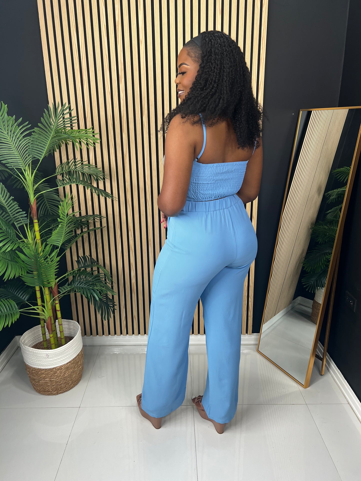 Aqua Pants Set (Blue)