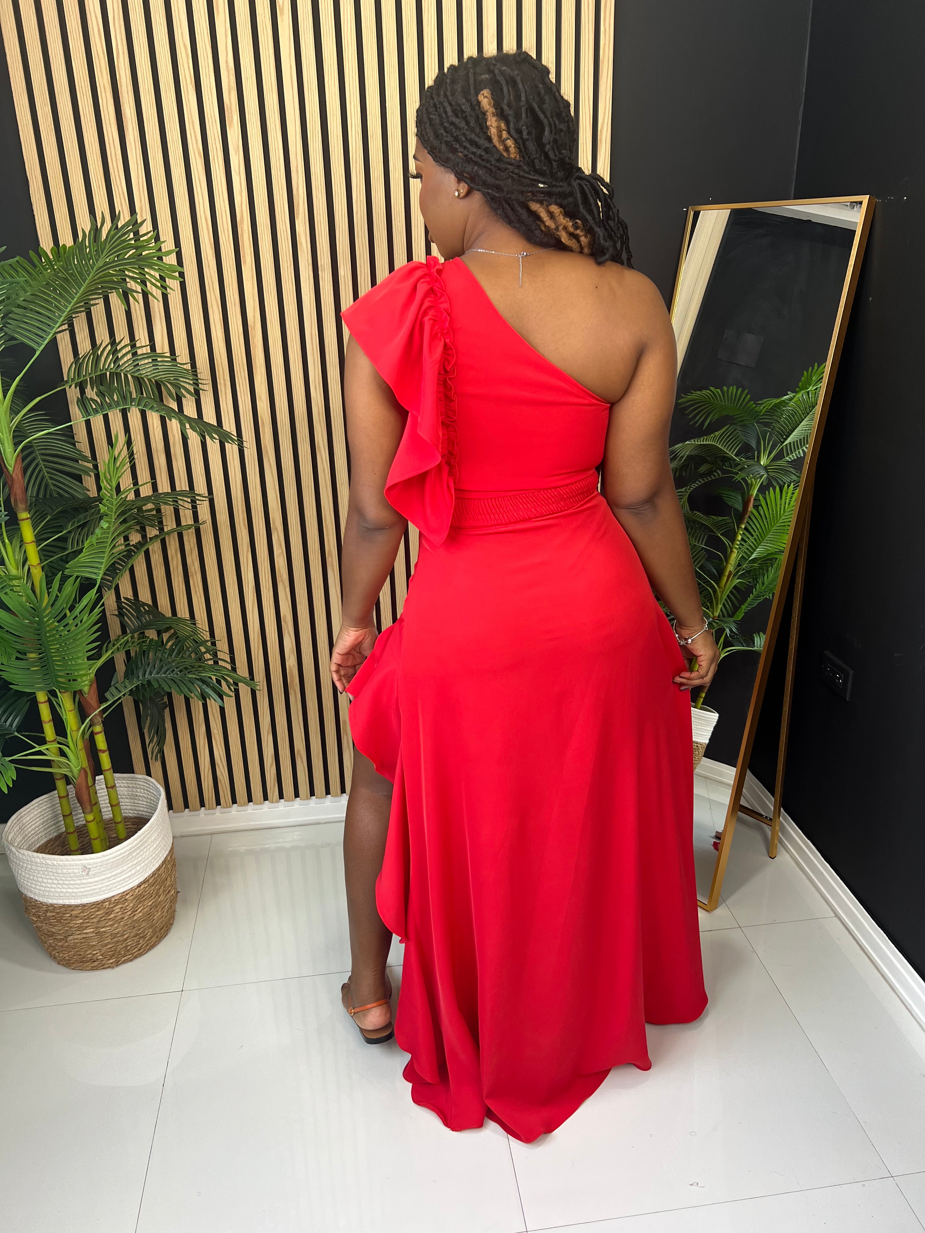 Spotlight Maxi Dress (Red)