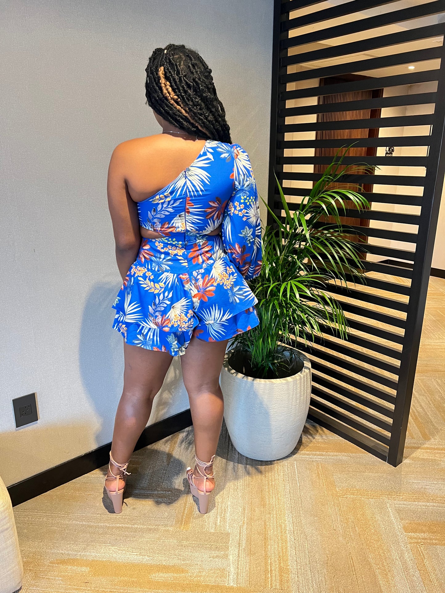 Take Me For Mimosa Romper (Blue)