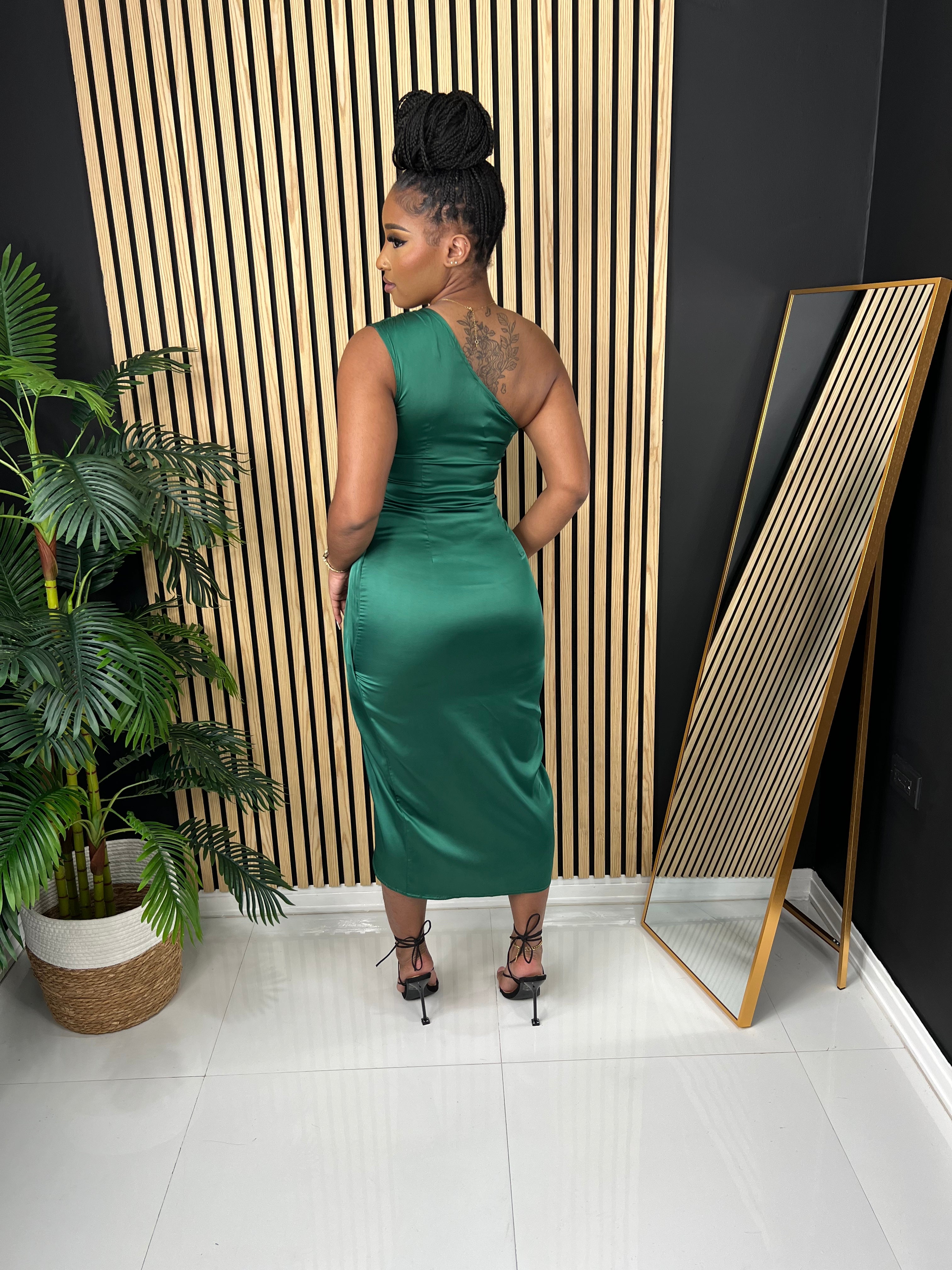 Posh Dress (Hunter Green)