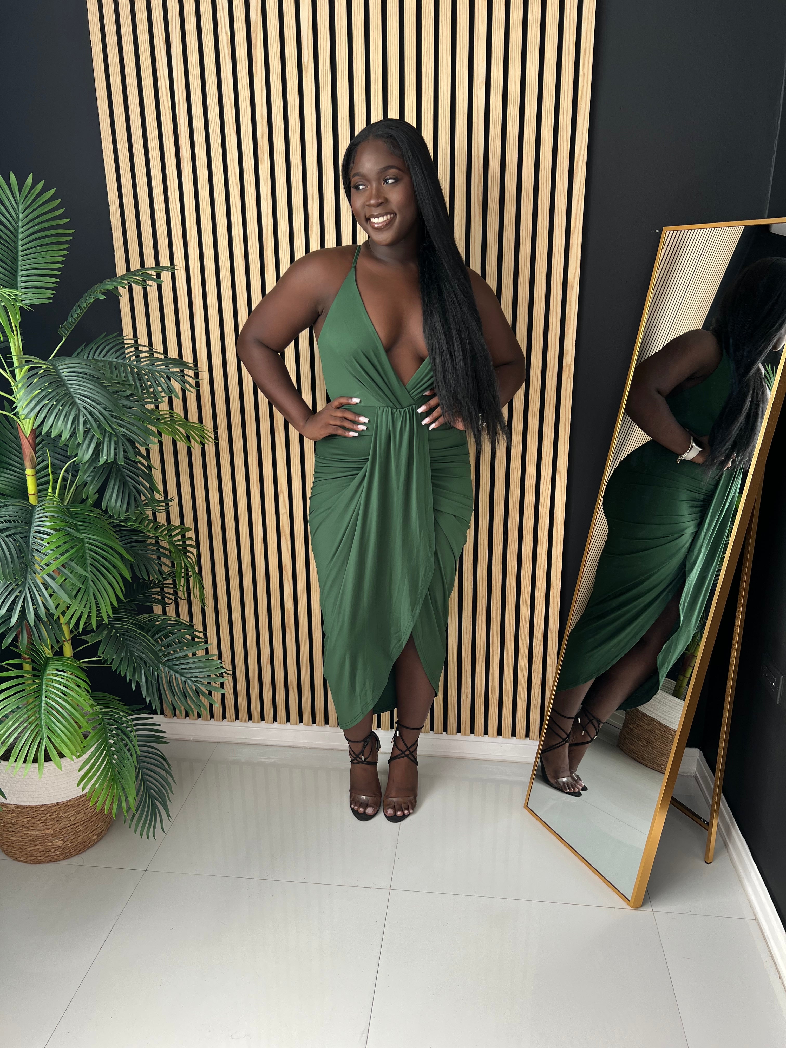 Curves Dress (Hunter Green)